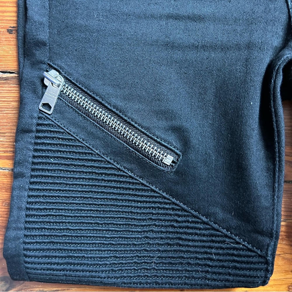 All Saints Black Dax Biker Jeans size 27 - Picture 8 of 13